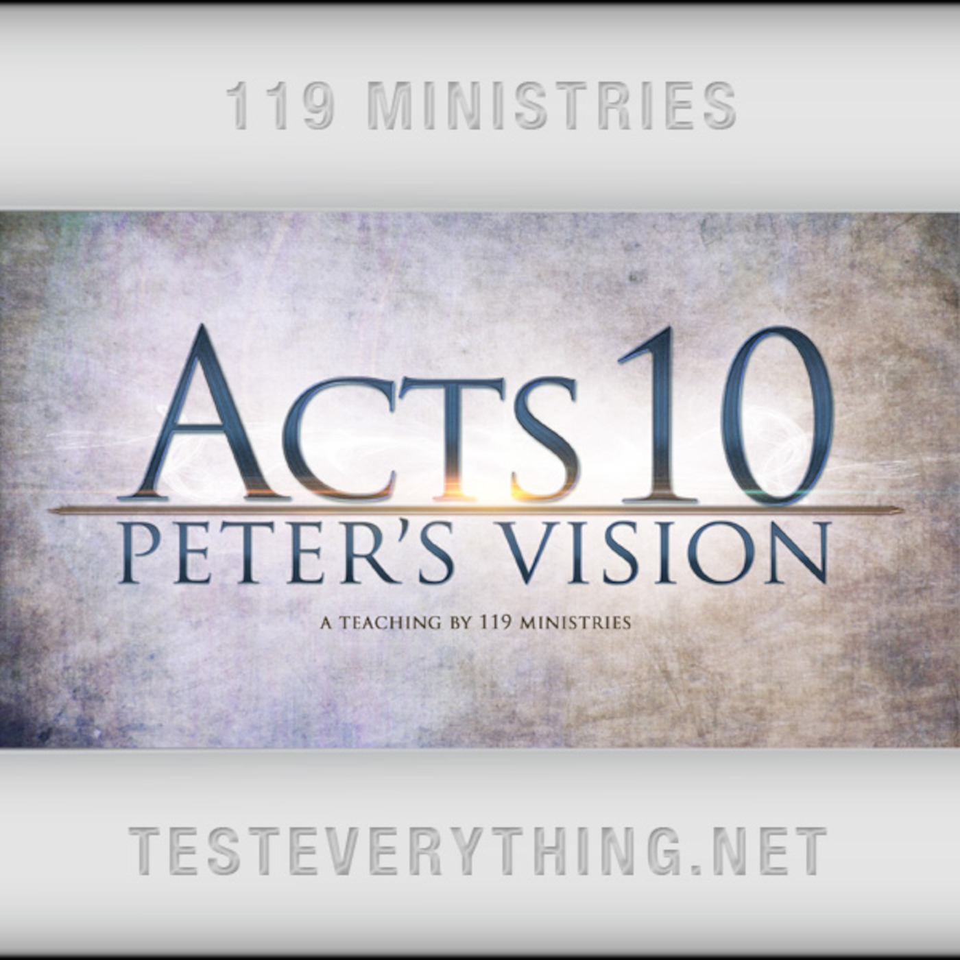 TE:  Acts 10 - Peter's Vision