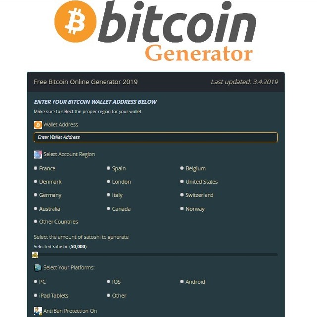 Free Bitcoin Online Generator 2019 - 
