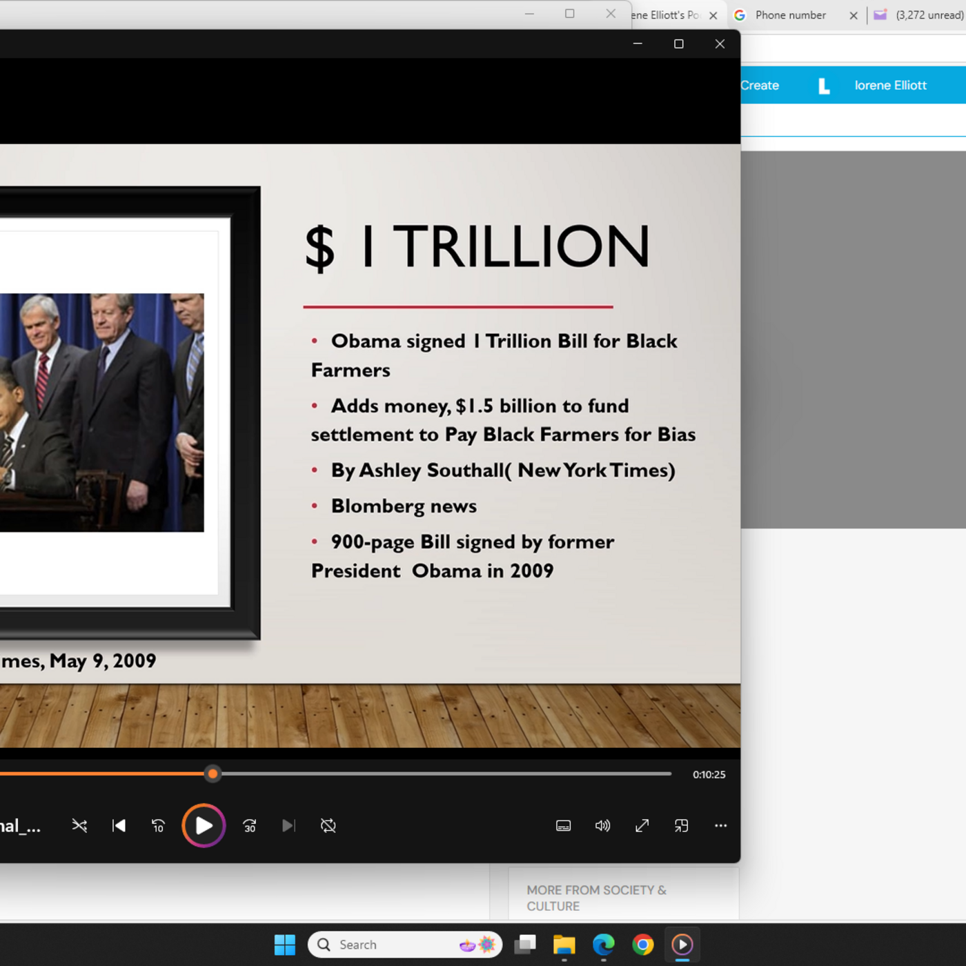 Episode 1: President Obama Black Farmers Bill in 2009 episode artwork