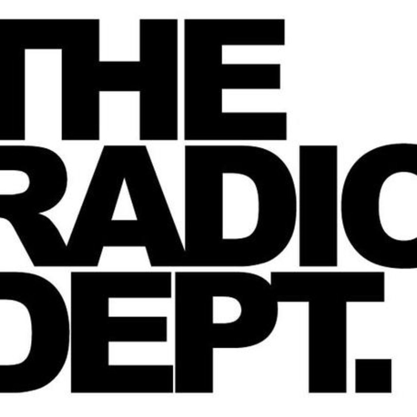 The radio. The Radio Dept. The Radio Dept lesser matters. The Radio Dept clinging. Radio Dept logo.