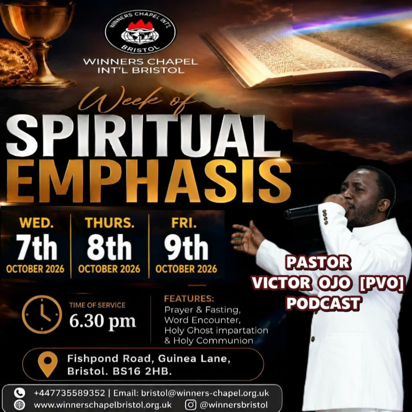 DAY 2 : WEEK OF SPIRITUAL EMPHASIS l PASTOR VICTOR OJO l OCTOBER 8, 2026