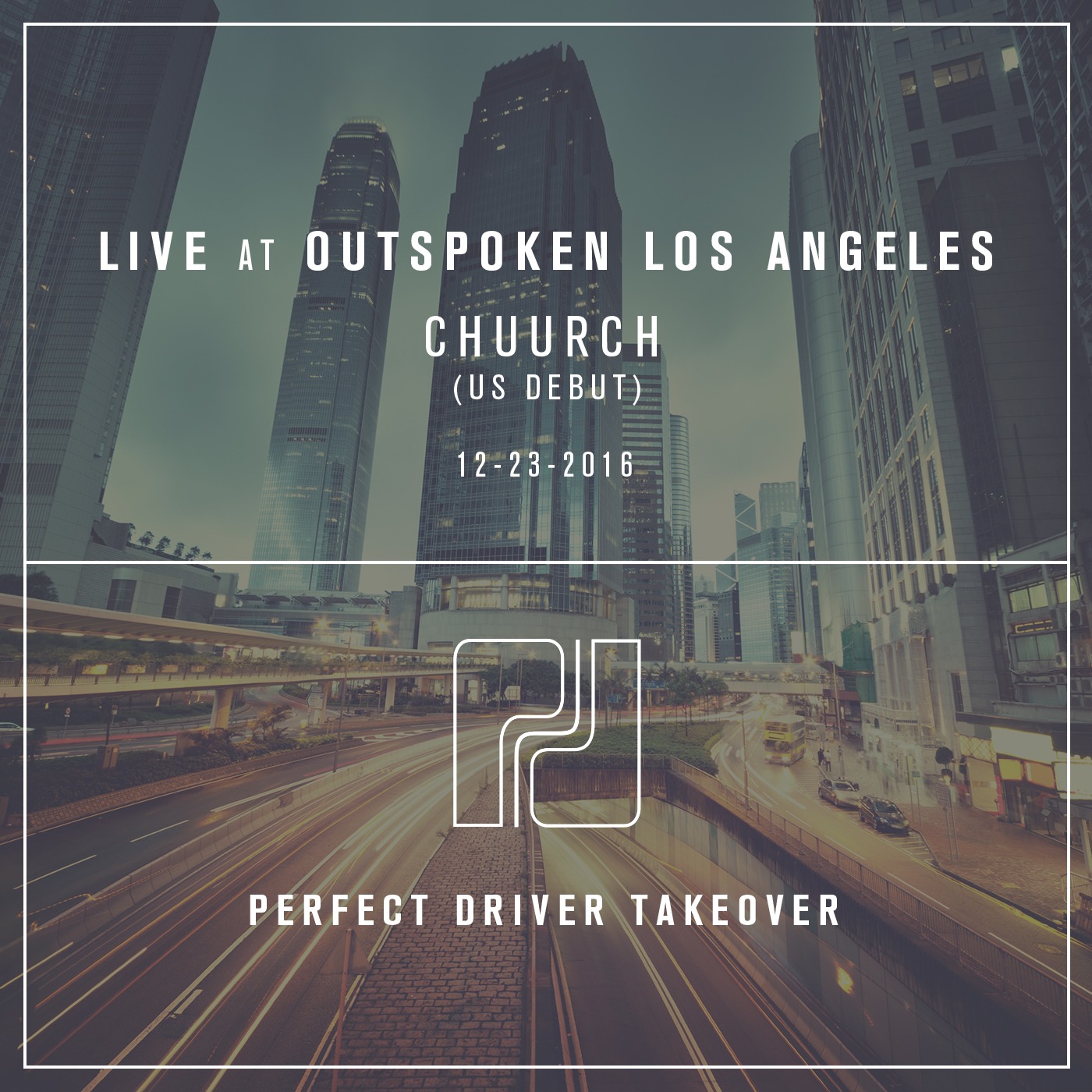 Chuurch - LIVE (1st US performance) at Outspoken Los Angeles - Perfect Driver Takeover - 12.23.16