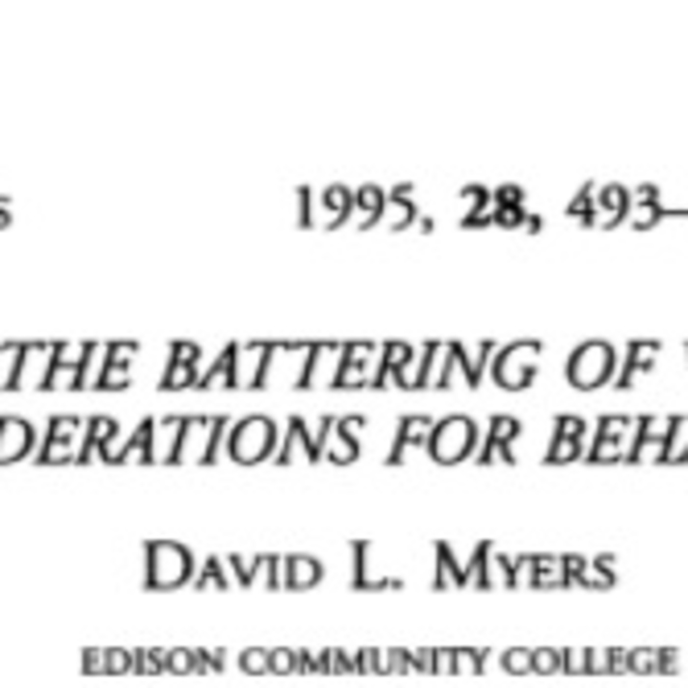 Criminal Behaviorology