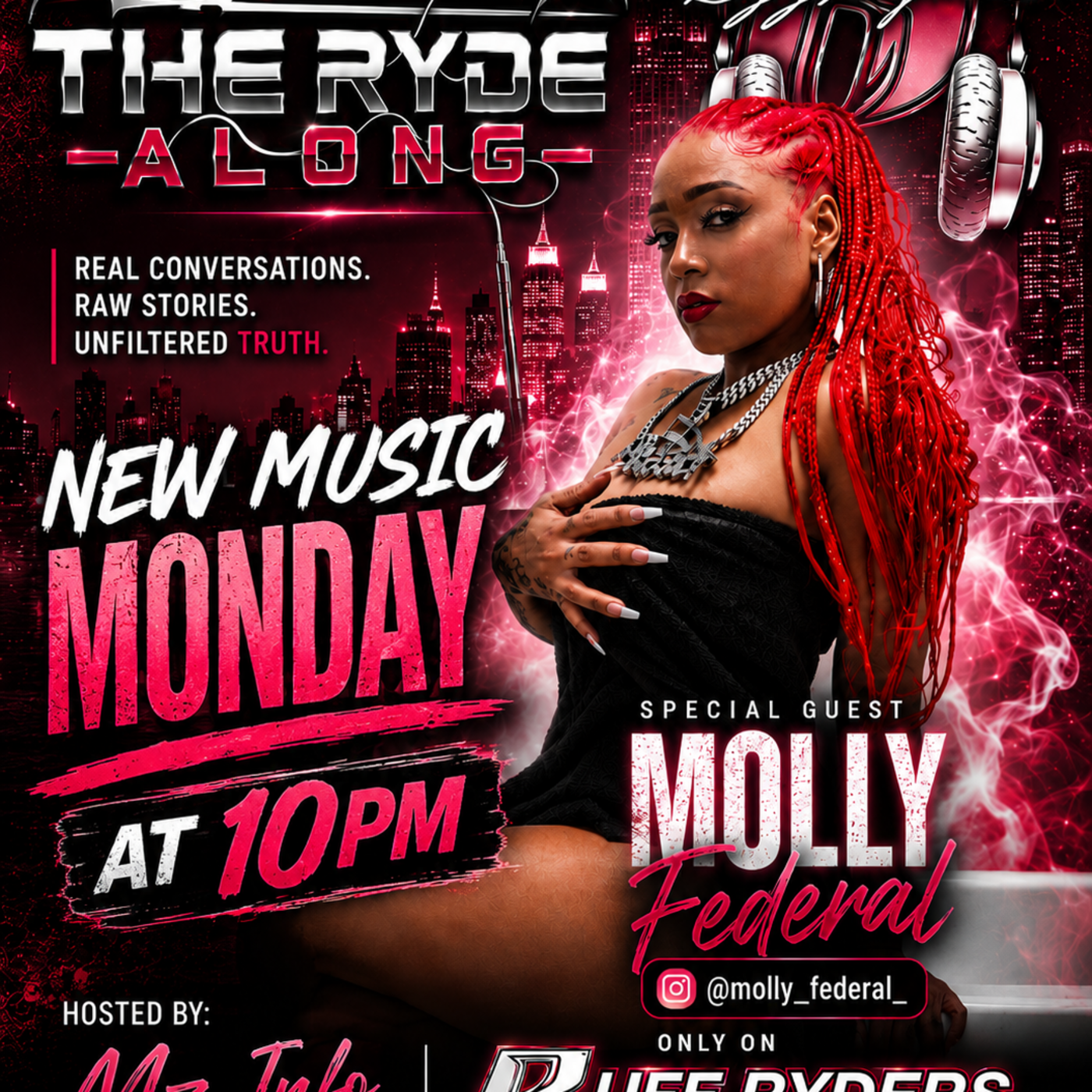 Episode 1: New Music Monday with Mz Info ft - Molly Federal 1st Lady of Federal District Records. episode artwork