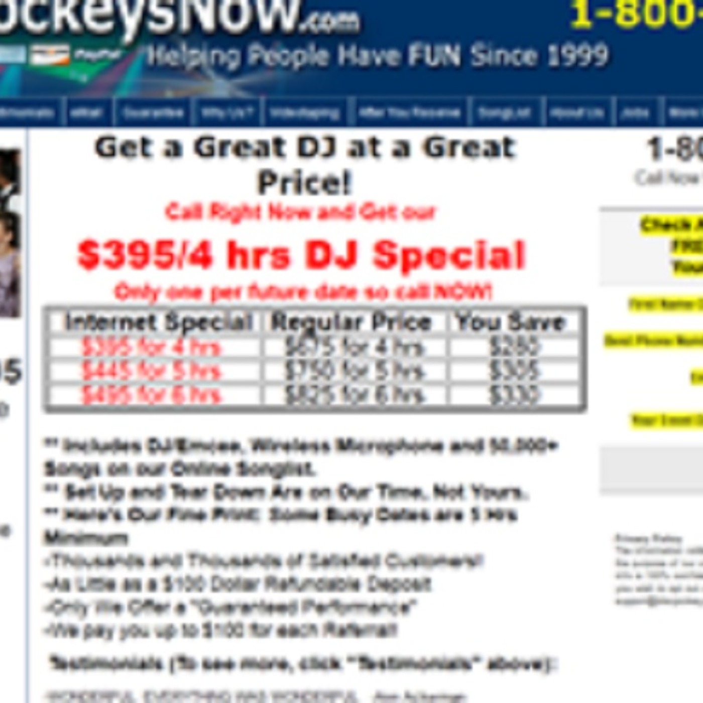 Disc Jockeys In My Area - 800-431-0895 http://discjockeysnow.com