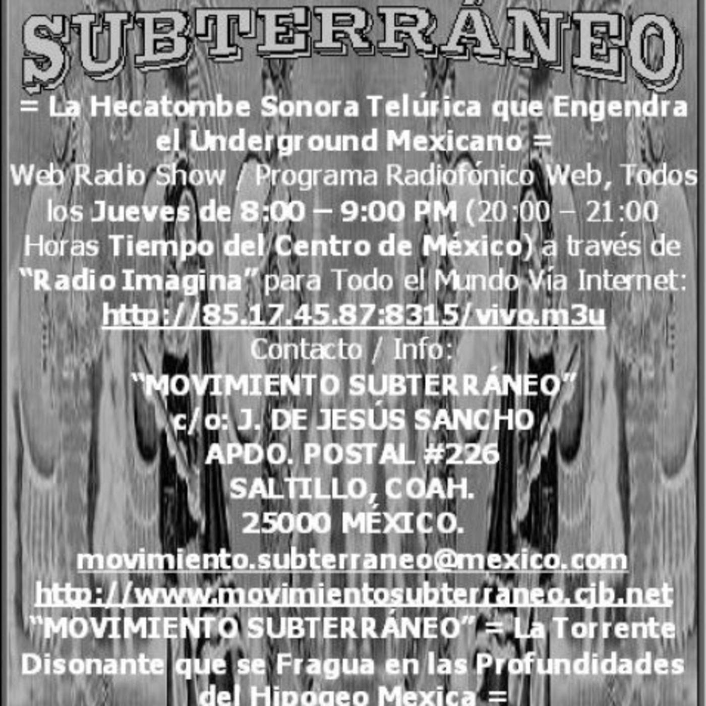 Movimiento Subterraneo's Podcast